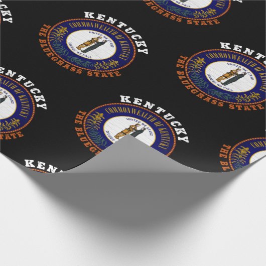KENTUCKY BLUEGRASS STATE FLAG CADEAUPAPIER (Hoek)