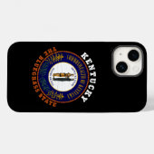 KENTUCKY BLUEGRASS STATE FLAG Case-Mate iPhone CASE (Achterkant (horizontaal))
