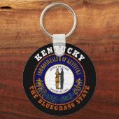KENTUCKY BLUEGRASS STATE FLAG SLEUTELHANGER (Voorkant)