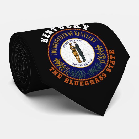 KENTUCKY BLUEGRASS STATE FLAG STROPDAS (Opgerold)