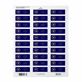Kentucky Bluegrass State gepersonaliseerde vlag te Etiket (Full Sheet)