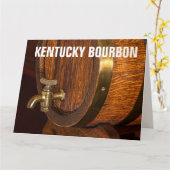 KENTUCKY BOURBON BARREL BIRTHDAY BIG CARD KAART (Gele Bloem)