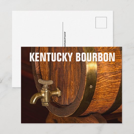 KENTUCKY BOURBON BARREL BRIEFKAARTEN (Voorkant / Achterkant)