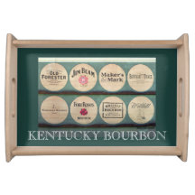 Kentucky Bourbon Barrel Lids Foto Serving Tray