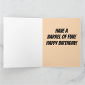 KENTUCKY BOURBON BIRTHDAY WENSKAARTEN KAART (Binnen)