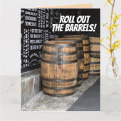 KENTUCKY BOURBON BIRTHDAY WENSKAARTEN KAART (Gele Bloem)