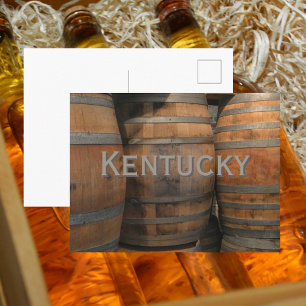 Kentucky Bourbon Houten Vat Vaten Fotografie Briefkaart