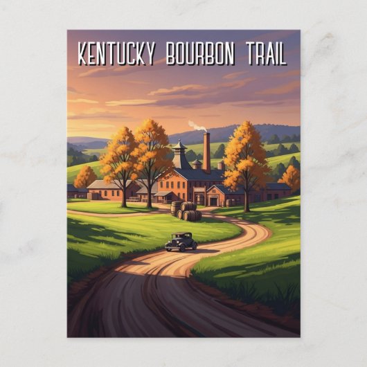 Kentucky Bourbon Trail Reis Briefkaart (Voorkant)