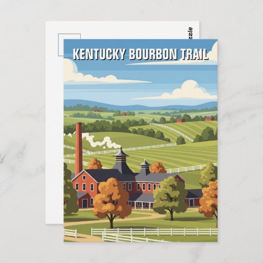 Kentucky Bourbon Trail Reizen Briefkaart (Voorkant / Achterkant)