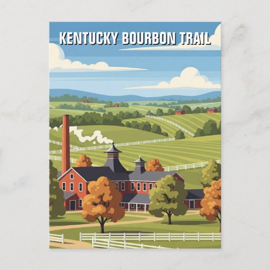 Kentucky Bourbon Trail Reizen Briefkaart (Voorkant)
