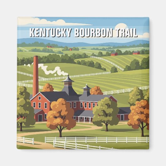 Kentucky Bourbon Trail Reizen Magneet (Voorkant)