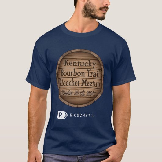 Kentucky Bourbon Trail Ricochet Vergaup T-Shirt (Voorkant)