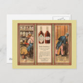 Kentucky Bourbon Uncle Sam Prohibition Briefkaart (Voorkant / Achterkant)
