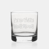KENTUCKY BOURBON WHISKEY GLAZEN GLAS (Achterkant)