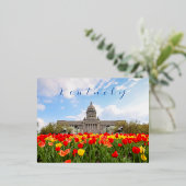 Kentucky Briefkaart met de hoofdstad van de deelst (Staand Voorkant)