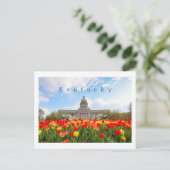 Kentucky Briefkaart met de hoofdstad van de deelst (Staand voorkant)