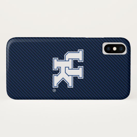 Kentucky | Brits koolstofvezelpatroon Case-Mate iPhone Case (Achterkant (horizontaal))