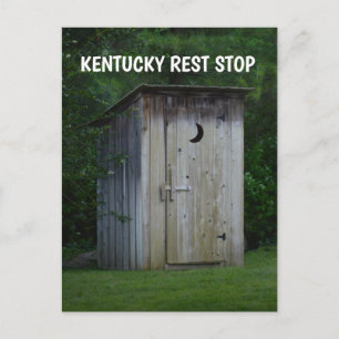 KENTUCKY BUITENWC Grappige ansichtkaart Briefkaart