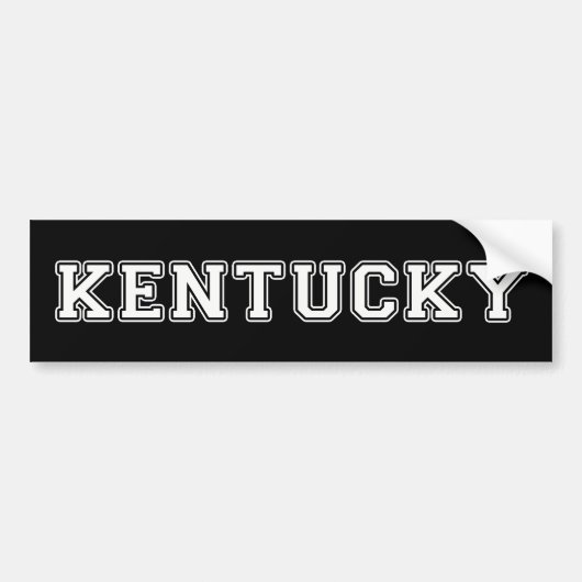 Kentucky Bumpersticker (Voorkant)