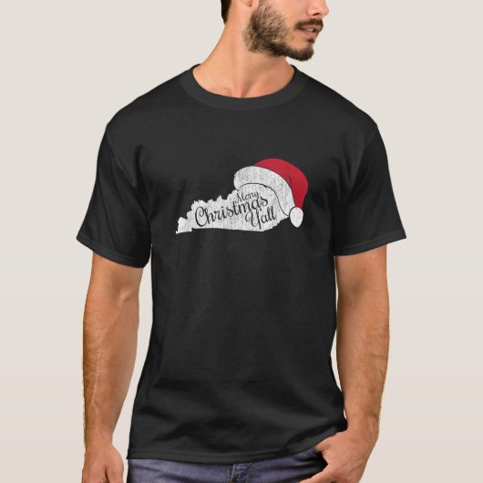 Kentucky Christmas Merry Christmas Y all  T-shirt (Voorkant)
