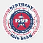 Kentucky Circle Design Sticker (Voorkant)