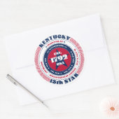 Kentucky Circle Design Sticker (Envelop)
