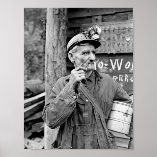 Kentucky Coal Miner - 1946 - Russell Lee Poster (Voorkant)