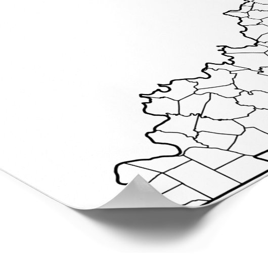 Kentucky County's Blank overzicht (Hoek)