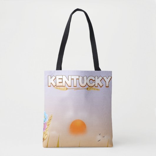Kentucky Cute Farm reisposter Tote Bag (Voorkant)