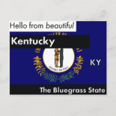 Kentucky de staat Bluegrass Briefkaart (Voorkant)