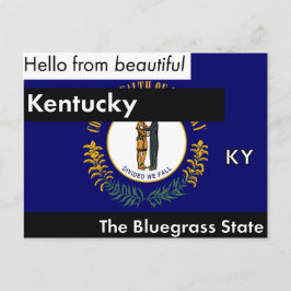 Kentucky de staat Bluegrass Briefkaart