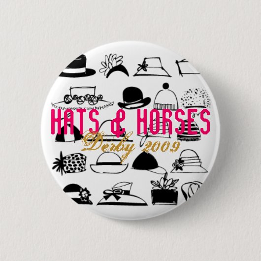 Kentucky Derby 09 Pin Ronde Button 5,7 Cm (Voorkant)