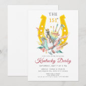 Kentucky Derby 151st Invitation with Horseshoe Kaart (Voorkant / Achterkant)