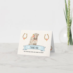 Kentucky Derby Baby shower Bedankt voor je creditc