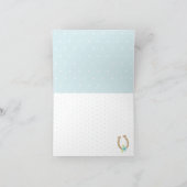 Kentucky Derby Baby shower Dank je wel. Bedankkaart (Binnen)