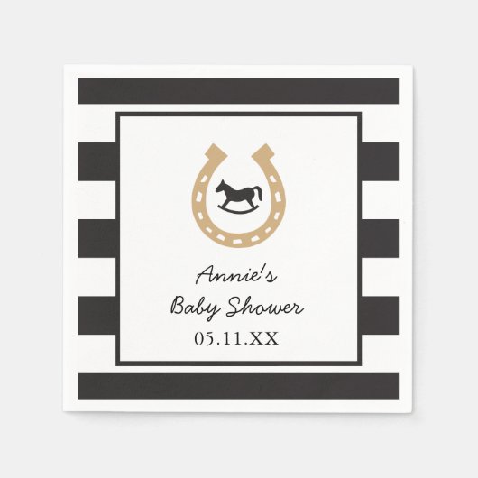 Kentucky Derby Baby shower Drink servetten (Voorkant)