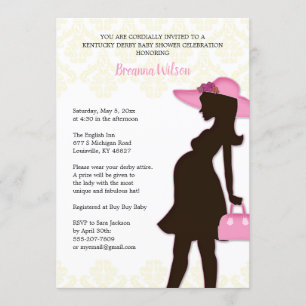 Kentucky Derby Baby shower Invitation Kaart
