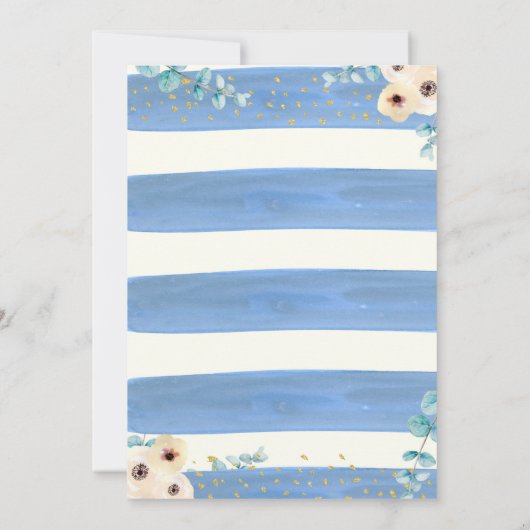 Kentucky Derby Big Pet Eucalyptus Boy Baby shower Kaart (Achterkant)