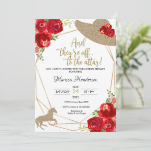 Kentucky Derby Bridal Shower Invitations Kaart