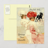 Kentucky Derby Briefkaarten Horse Racing Fashionab (Voorkant / Achterkant)