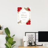 Kentucky Derby Bruiloftsborrel Welkomstbord Poster (Thuiskantoor)