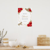 Kentucky Derby Bruiloftsborrel Welkomstbord Poster (Keuken)