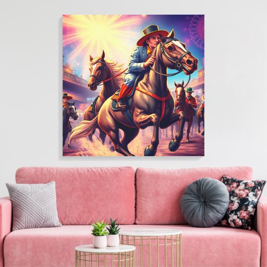 Kentucky Derby Canvas Afdruk (Insitu (Woonkamer))