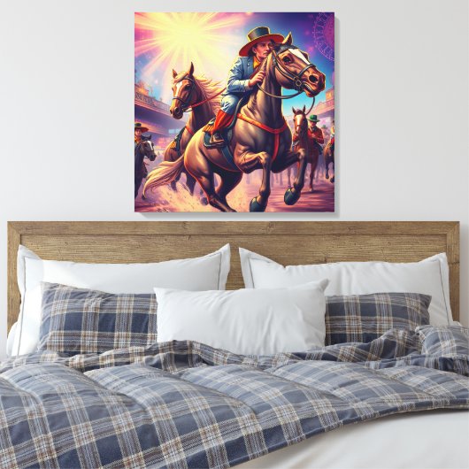 Kentucky Derby Canvas Afdruk (Insitu (Slaapkamer))