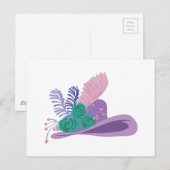 Kentucky Derby Dames Pet Briefkaart (Voorkant / Achterkant)