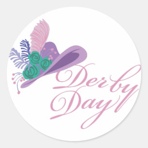 Kentucky Derby Dames Pet Derby Day Ronde Sticker