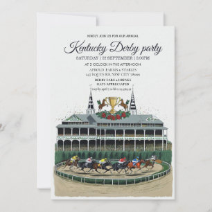 Kentucky Derby Feest Uitnodiging Churchill Downs P