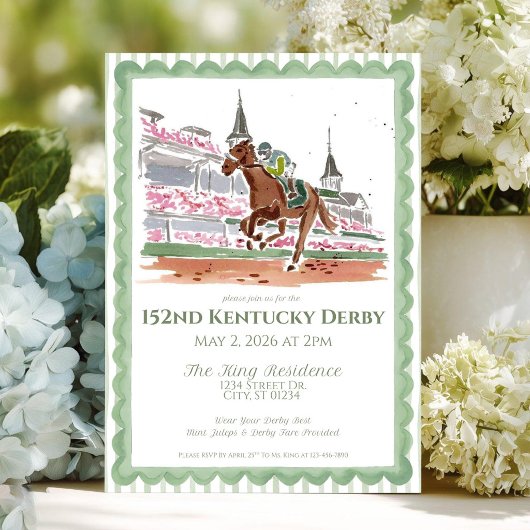 Kentucky Derby Feest Uitnodiging Sjabloon | Paard