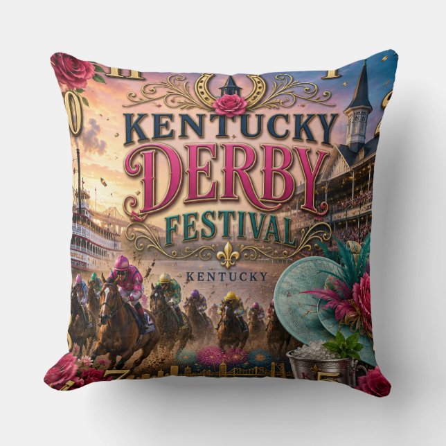 Kentucky Derby Festival Kussen (Voorkant)