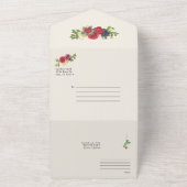 Kentucky Derby geïnspireerd Alles in een bruiloft  All In One Uitnodiging (Buitenkant)